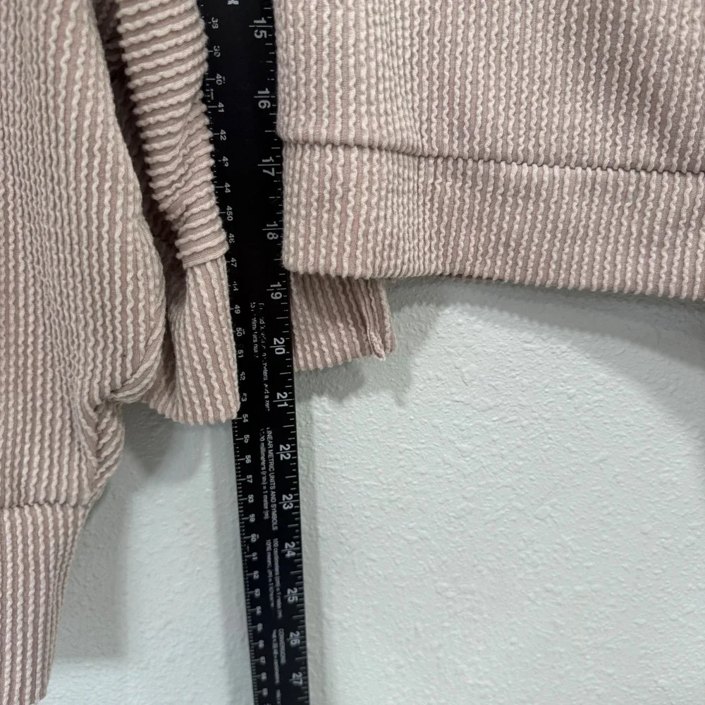 Altar'd State Womens XL Mauve Textured Cropped V-Neck Sweater A2748K762JD